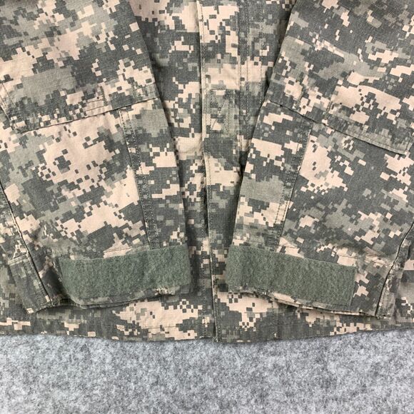 US Military Coat Mens Medium Long FR Flame Resistant Digital Camo Combat BDU - Picture 3 of 14